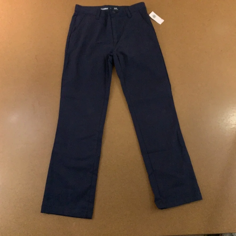 Old Navy Boys Size 10 Blue Slim Fit School Uniform Chino Pants NWT
